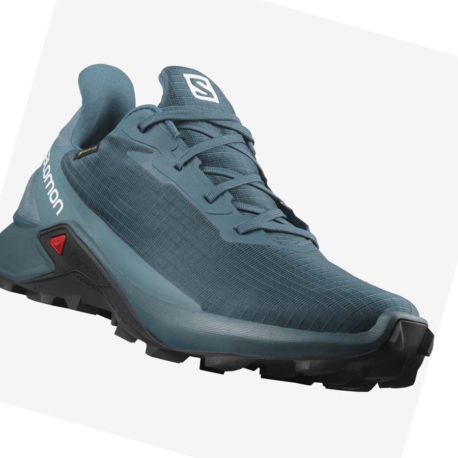 Salomon ALPHACROSS 3 GORE-TEX Trail Futócipő Férfi Kék | HU 2087RVD